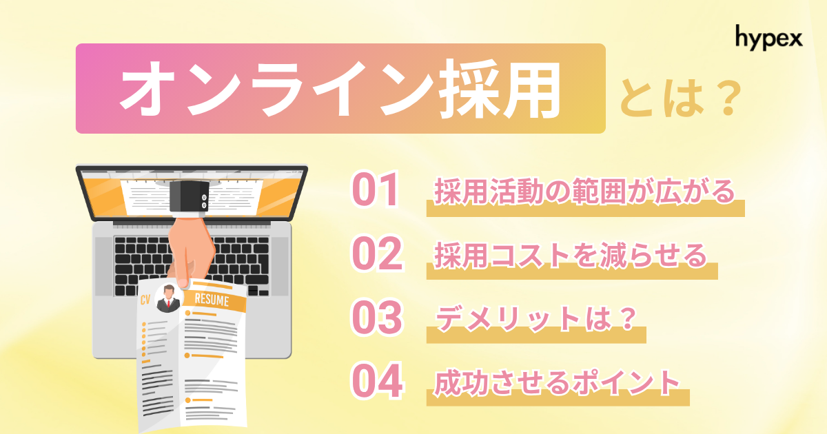 オンライン採用、成功ポイント、採用コスト
