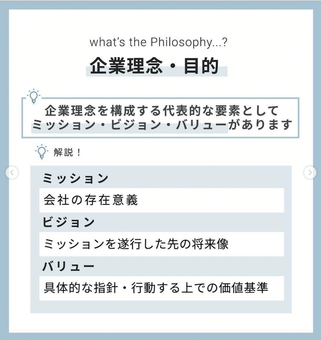 Philosophy：理念・目的