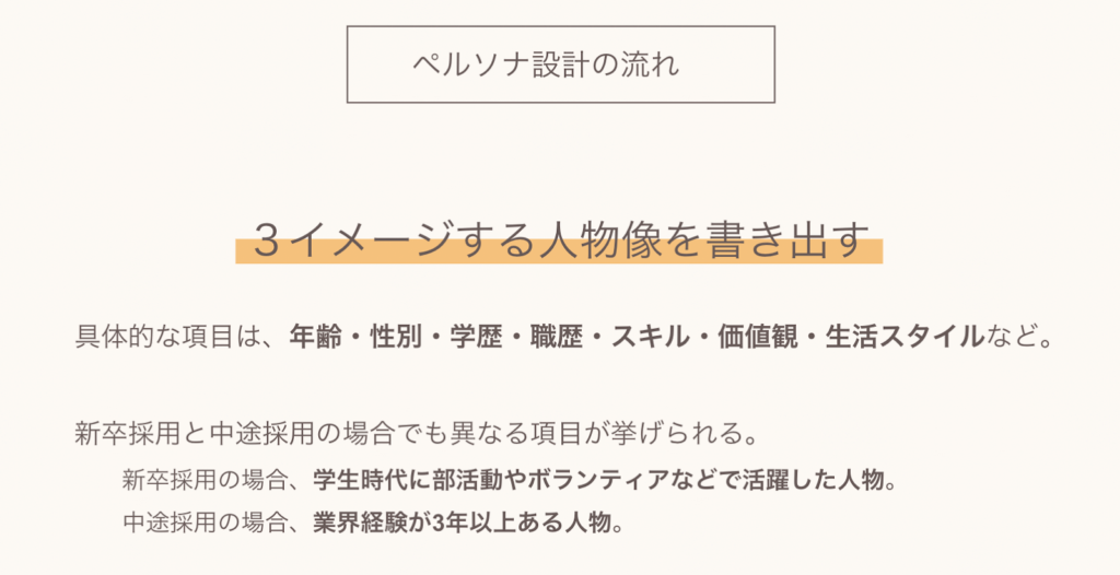 採用ペルソナの設計