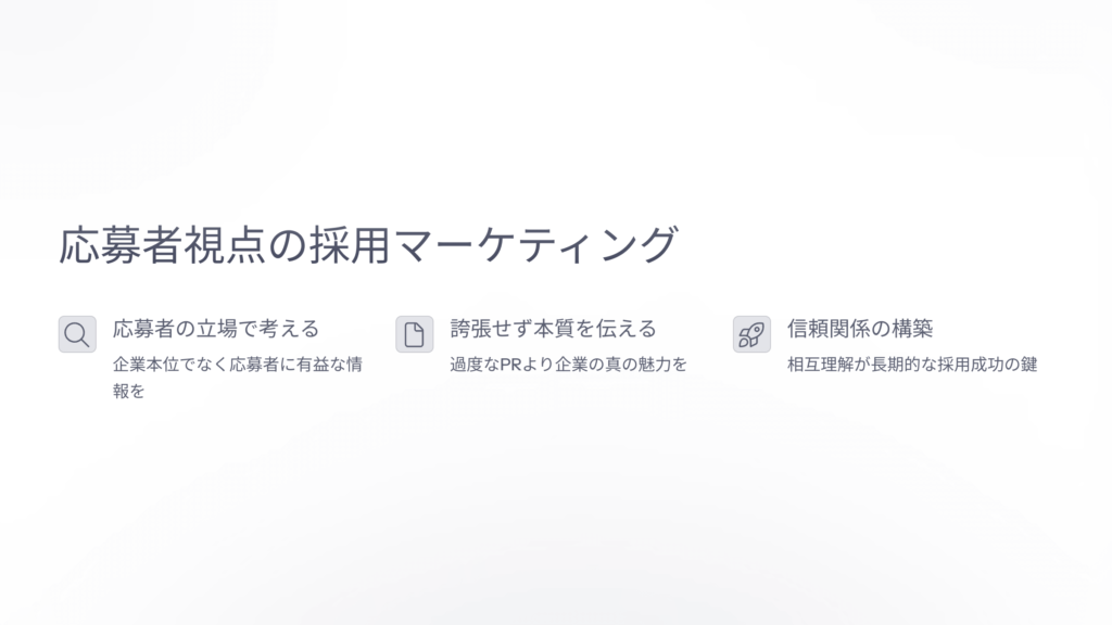 応募者の立場から戦略を考える