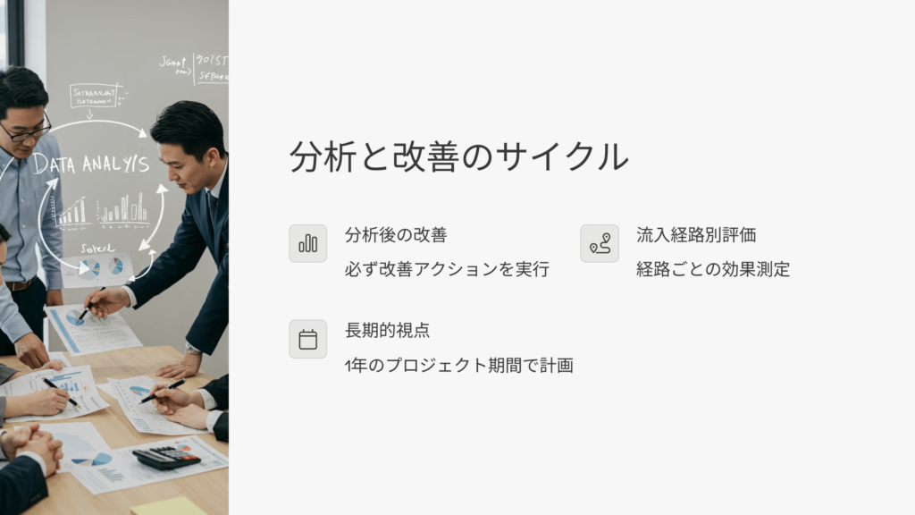 分析と改善を繰り返す