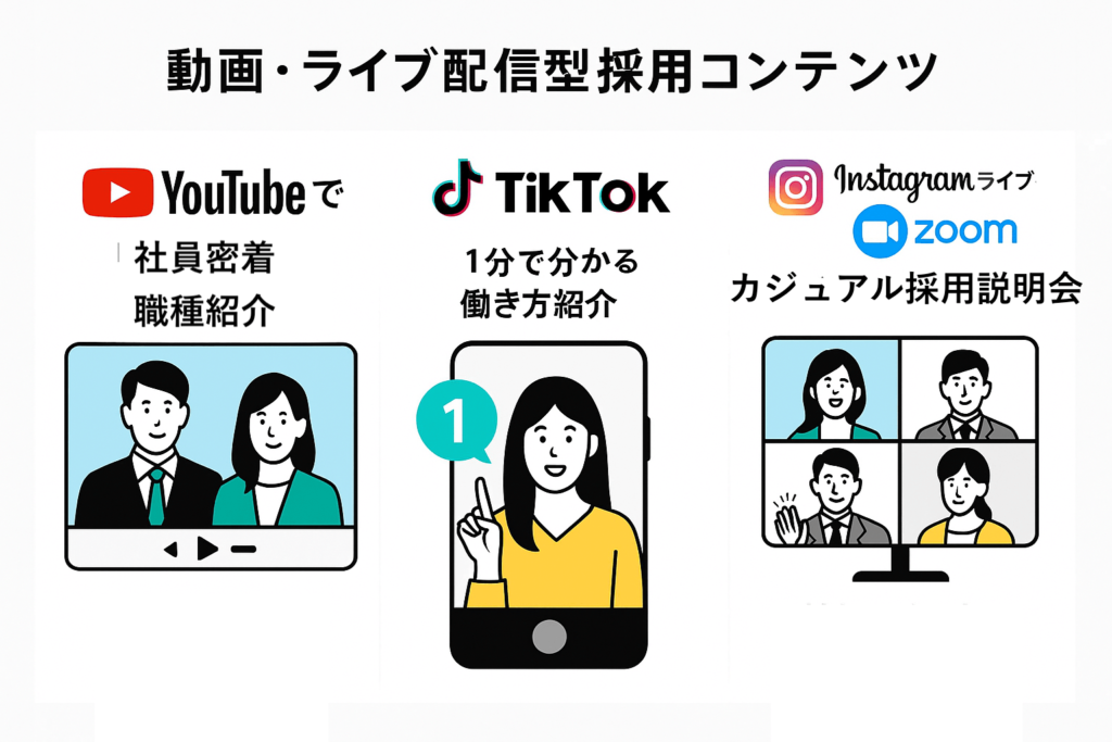 動画・ライブ配信型採用コンテンツの加速